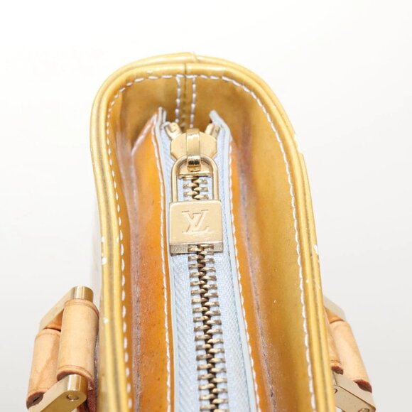 LOUIS VUITTON Monogram Vernis Houston Hand Bag Gris - Picture 10 of 14